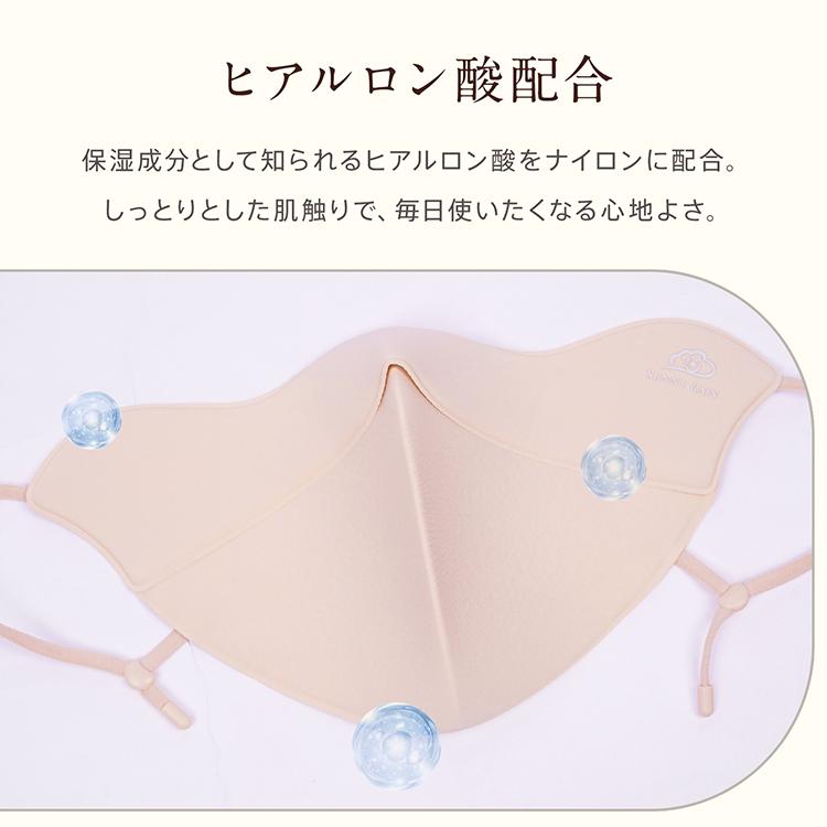 マスク 立体 洗える 高機能 美容 プレミアム ヒアルロン酸 保湿 厚手 UVカット 日焼け防止 抗菌 冬 夏 呼吸 楽 繰り返し 肌荒れ 防止 メイク 落ちない あったか | Hill Stone | 11