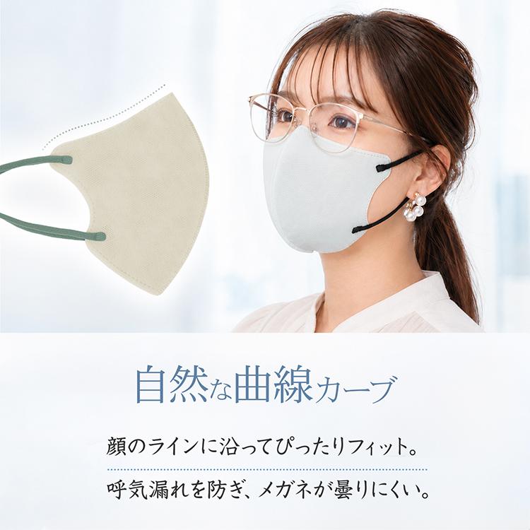 マスク 不織布 52枚 立体 不織布マスク 立体マスク 3dマスク カラーマスク バイカラー 小顔マスク 使い捨てマスク おしゃれ 血色カラー 大容量 バイカラーマスク | Hill Stone | 15