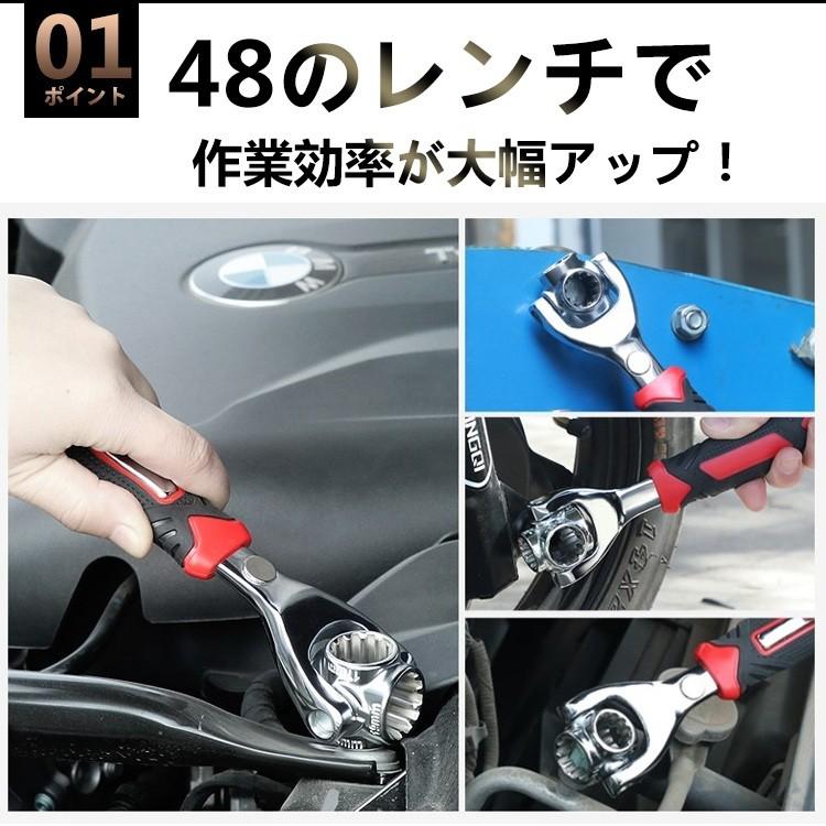 レンチ 41in1 万能レンチ 多機能 ボーンレンチ マルチ ソケット ナット