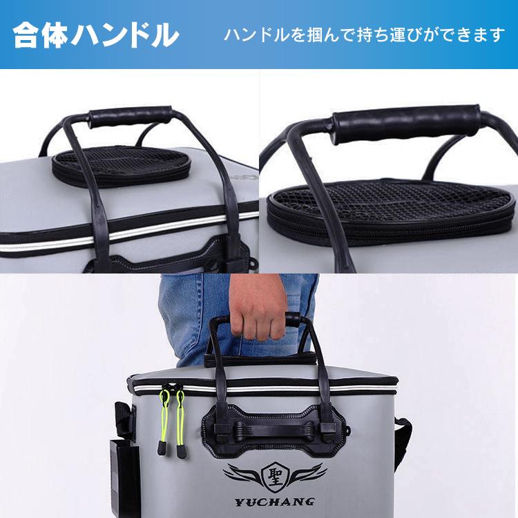 釣り バッカン タックル 折りたたみ ハード バケツ EVA 43cm タックルバッグ 魚入れ 釣具 フィッシュバッカン od349｜akaneashop｜03