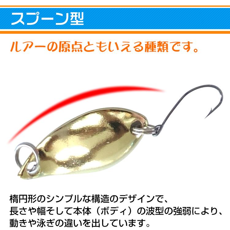 釣り ルアー スプーン トラウト 渓流 海 ケース 10個 セット