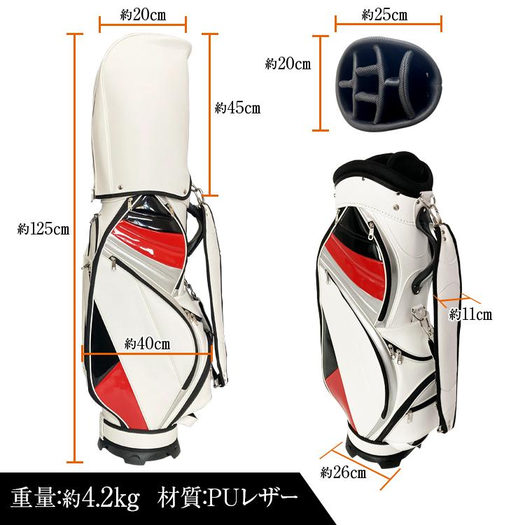 G/FORE ゴルフバッグ ３点式キャディバッグ　6分割ショルダー G/FORE ゴルフバッグ 3点式キャディバッグ 6分割ショルダー G