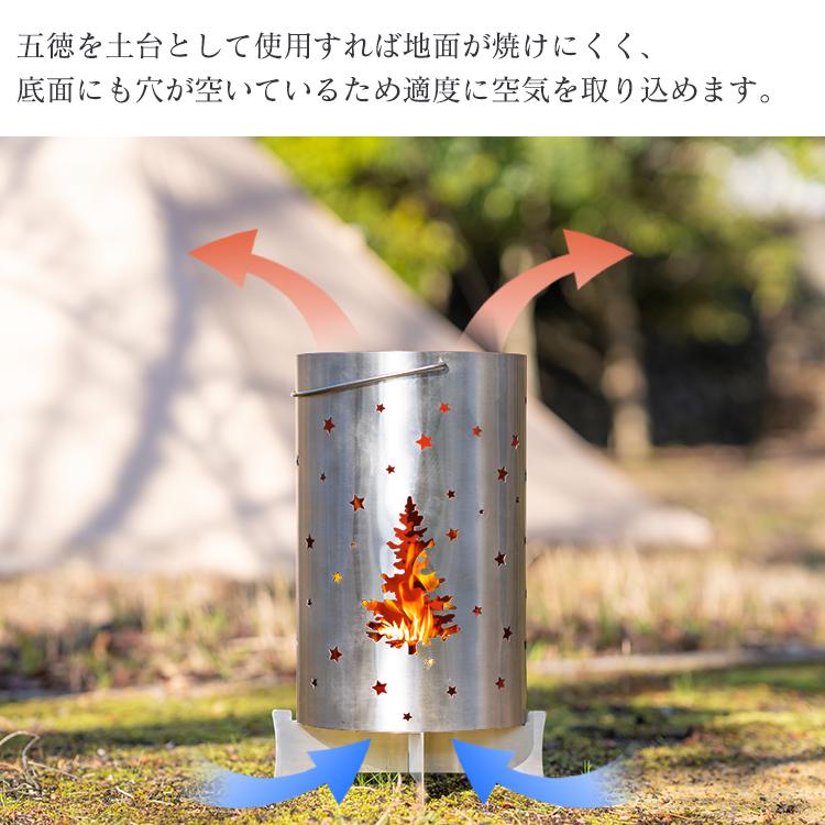 薪ストーブ ロケット型ストーブ 焚き火台 ウッドストーブ バーベキューコンロ BBQ 調理器具 キャンプストーブ ソロキャンプ ステンレス 収納袋付き おしゃれ｜akaneashop｜08