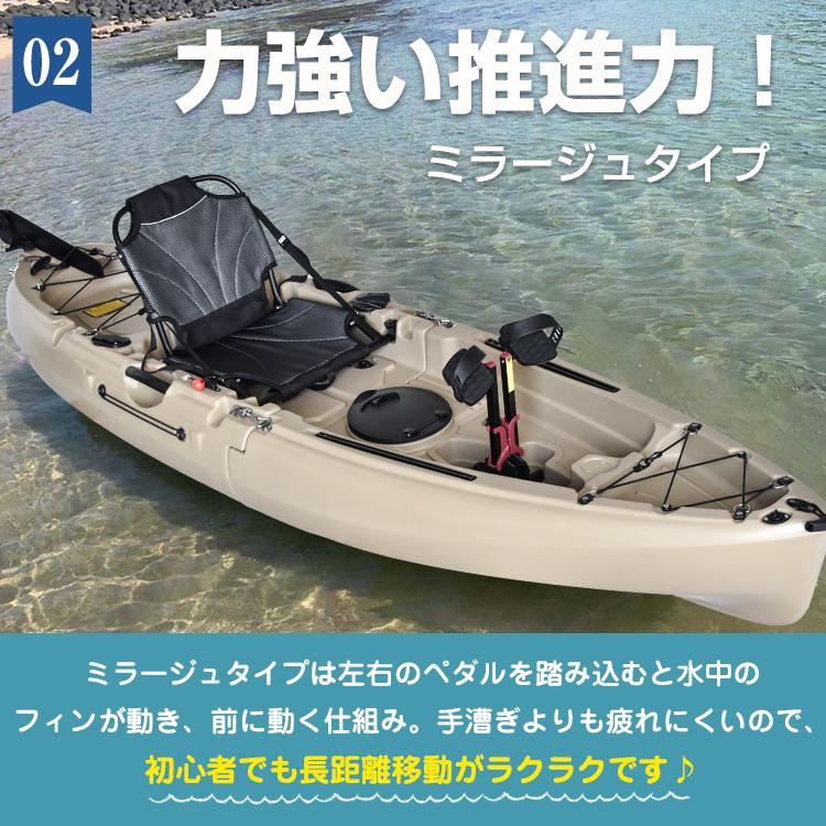 カヤック 足漕ぎ 手漕ぎ 220cmパドル付 フィッシングカヤック 分割式 車で持ち運び ペダル式 釣りボート シーカヤック カヌー 海 湖 川 船｜akaneashop｜05