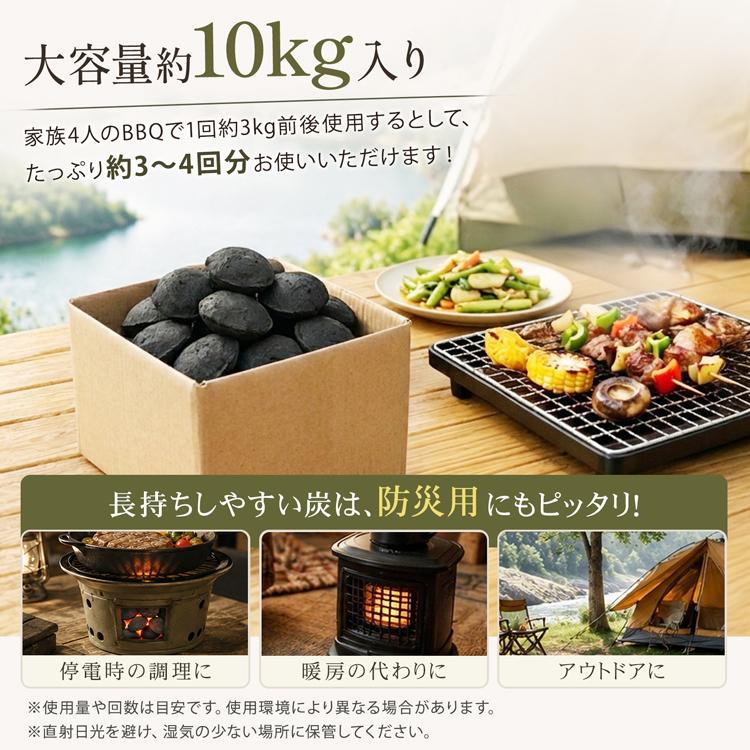 Hill Stone（ヒルストーン） オガ炭 10kg 成形炭 バーベキュー 炭 木炭