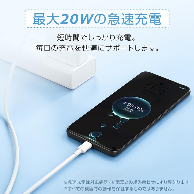 iphone17 タイプcケーブル 2m usb usbケーブル type-c a to c タイプc