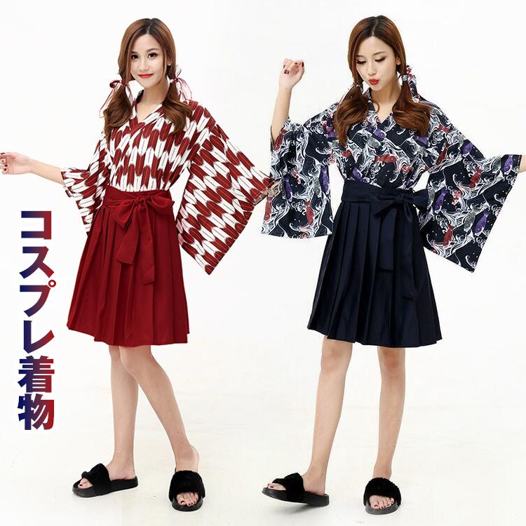 和風 着物 コスプレ 衣装 コスチューム レディース 女性 クリスマス ハロウィン 夏 祭 矢田柄 金魚 矢羽根 ミニ スカート 上着 Pa051 Pa051 アカネa Shop 通販 Yahoo ショッピング