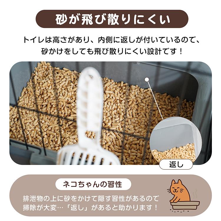 キャットケージ 猫ケージ 猫ハウス ハンモック付 トイレ付き 引き出しトレー キャスター付 3段 自由組み合わせ 大型 多頭飼い ペット 脱走防止 掃除しやすい |  | 08