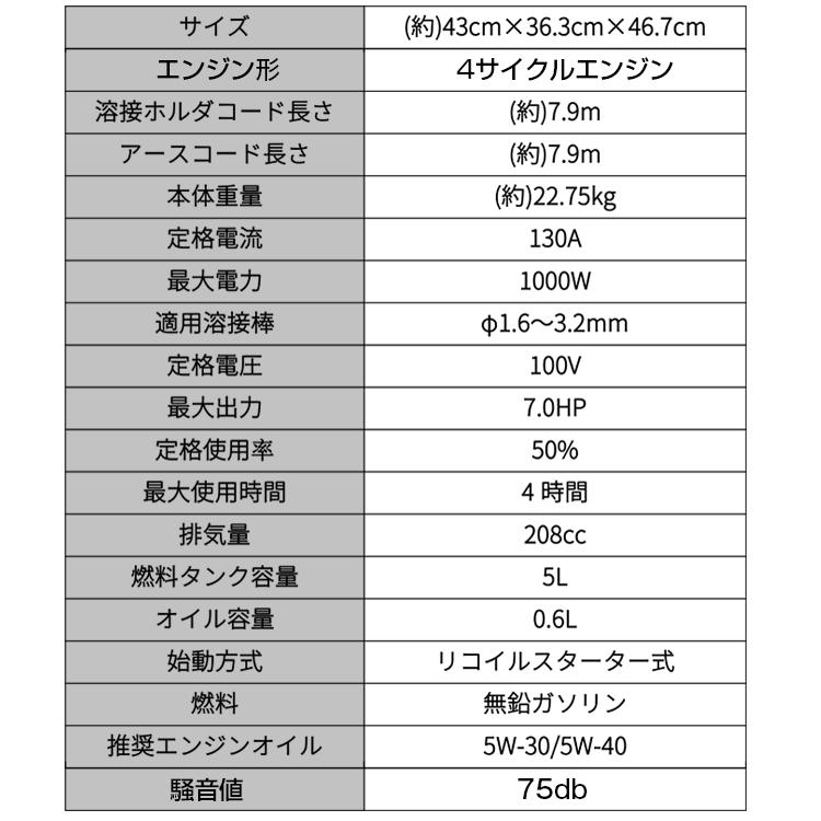 エンジン溶接機 溶接機 100V 発電機 発電機兼溶接機 ガソリン エンジン溶接機 溶接機 100V 発電機 発電機兼溶接機 ガソリン