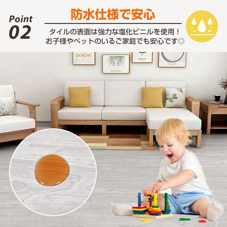 フロアタイル 36枚セット フローリング フロアシート 3畳 150mm フロアタイル 36枚セット フローリング フロアシート 3畳 150mm