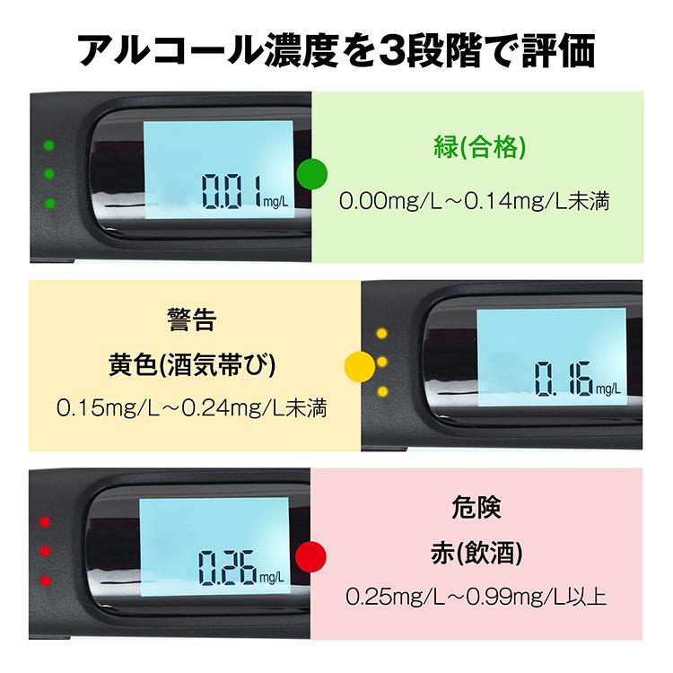 アルコールチェッカー アルコール検知器 吹きかけ式 非接触 飲酒検知器