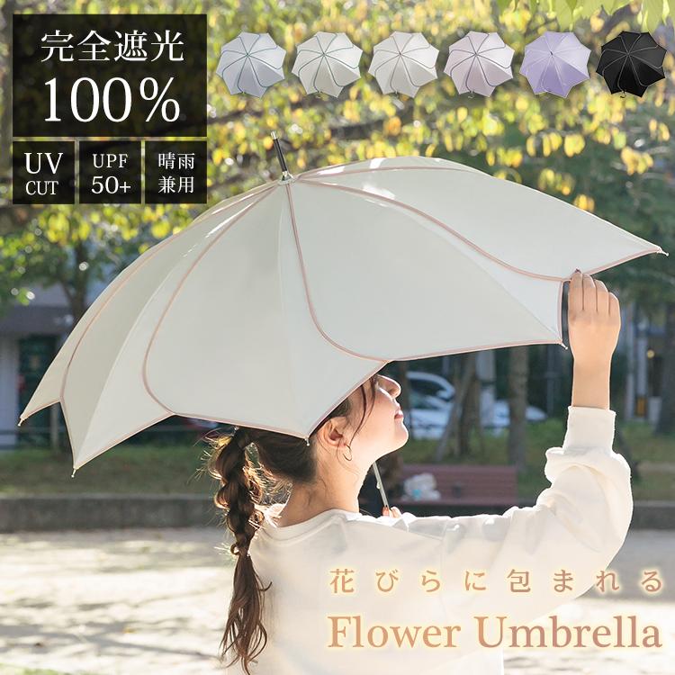 プチサイズS◆ノー皺加工最高級クールパス◆花傘雨花の夏浴衣140～159cm向け 完全遮光日傘（晴雨兼用）ミニ折りたたみ日傘 50cm 「花鳥
