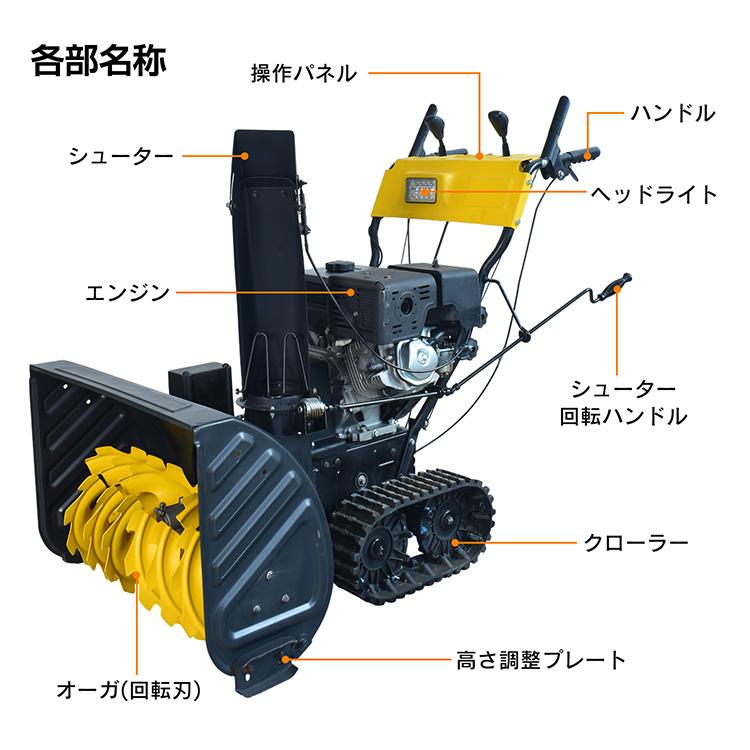 除雪機 除雪 家庭用 家庭用除雪機 自走式 雪かき 雪かき機 エンジン 除雪機エンジン 小型 15馬力 ミニ 除雪車 除雪シューター 4スト ミニローダー スノーダンプの画像
