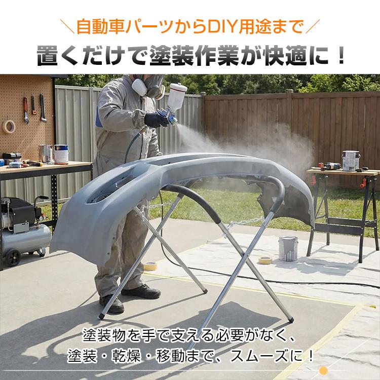 塗装ブース 塗装スタンド 塗装用品 台 スプレー塗装 車 バイク パーツ 