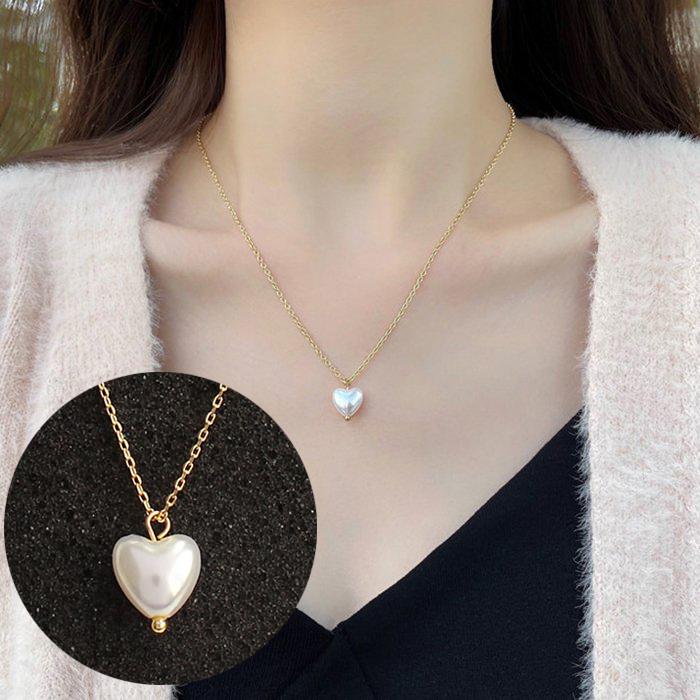 18Kホワイトゴールド ハートネックレス ホワイトゴールド**ハート*ネックレス