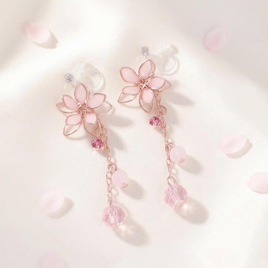 金アレ対応】 レディース ピアス イヤリング 桜 櫻 さくら サクラ 花