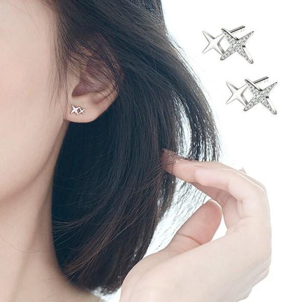即納 ピアス 星 スター 可愛い シンプル 小さい キラキラ S925銀 金アレ対応 シルバー レディース アクセサリー 女性 デザイン 上品 おしゃれ 大人 プレゼント 232 54 A B Outlet 通販 Yahoo ショッピング