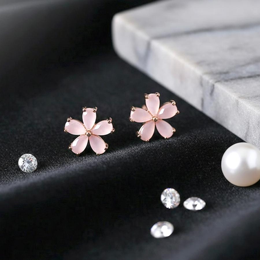 数量限定 ピアス 桜 さくら サクラ ピンク フラワー 花 モチーフ