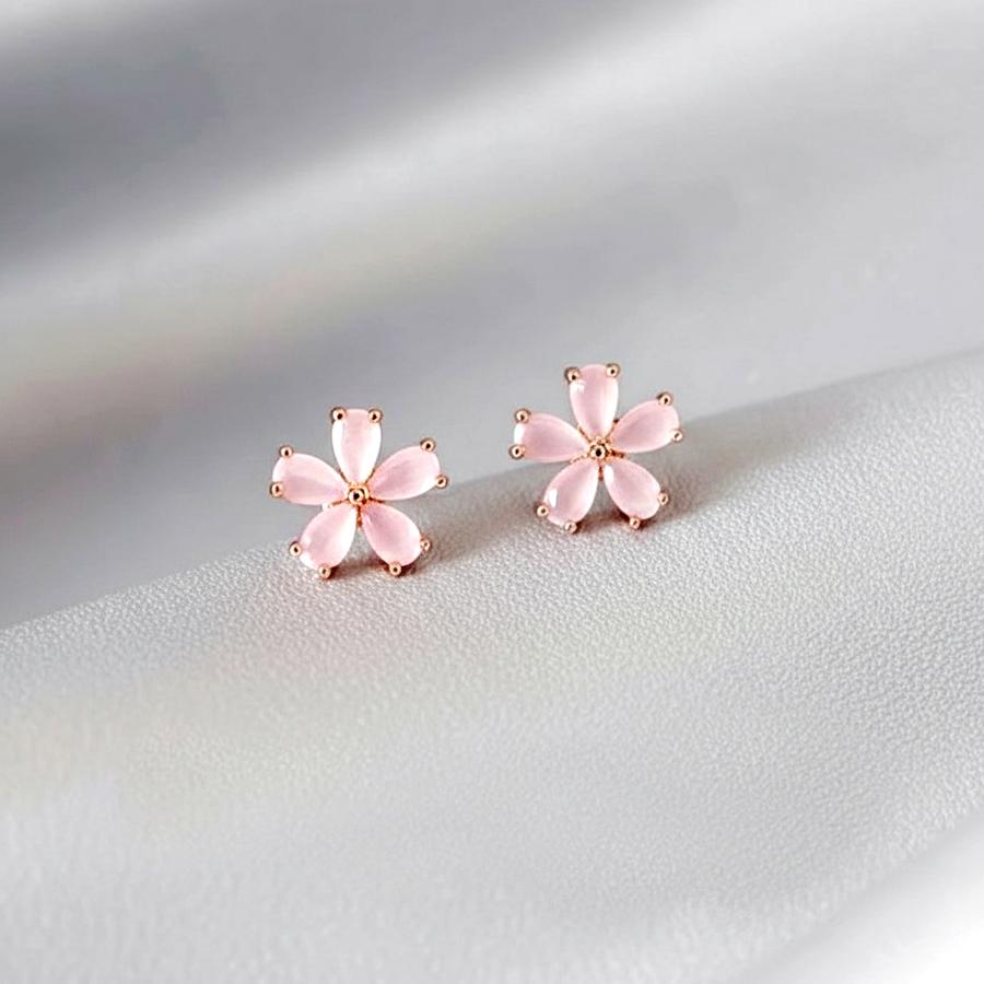 数量限定 ピアス 桜 さくら サクラ ピンク フラワー 花 モチーフ