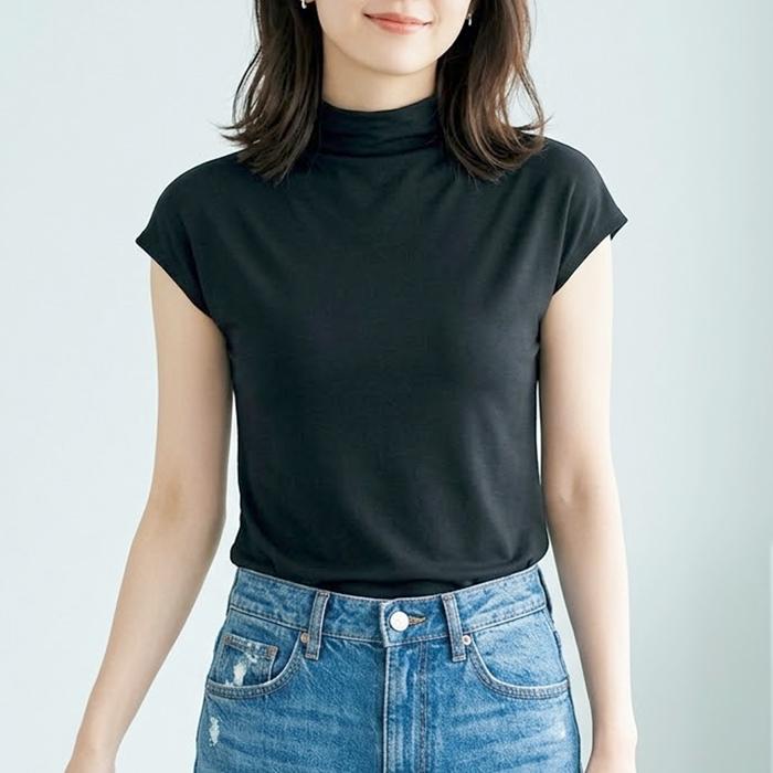 レディース Tシャツ カットソー フレンチスリーブ ノースリーブ