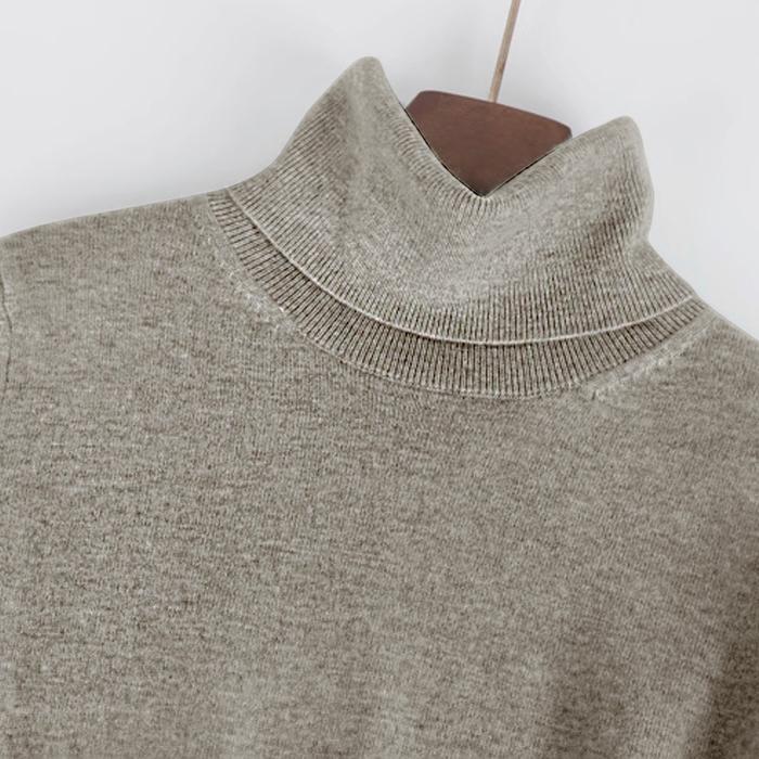 ベージュ ハイネックカシミヤセーター 半袖 数量限定 ニット セーター 半袖 ハイネック カシミヤ レディース 無地