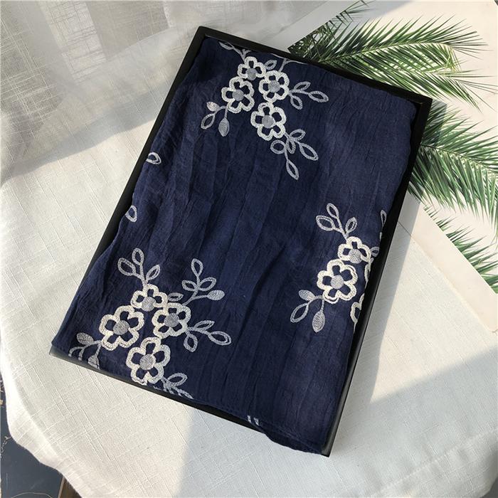 数量限定 レディース 薄地 大判 刺繍 花柄 ストール ショール 春 夏 秋