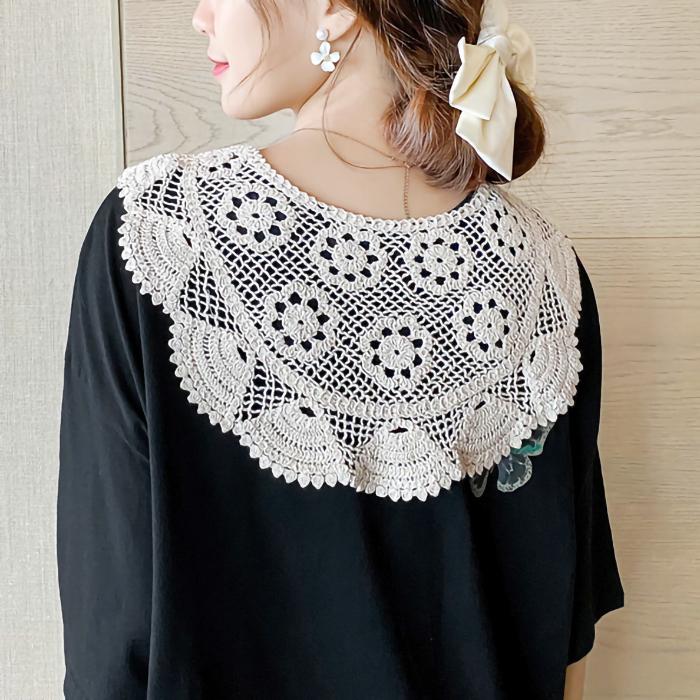 数量限定 ストール スカーフ レース 透かし編み 花柄 総柄 総レース