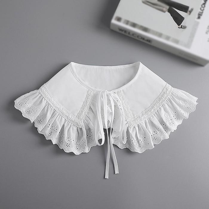 お取寄せ レディース つけ襟 フリル 可愛い ツケエリ レトロ 女性