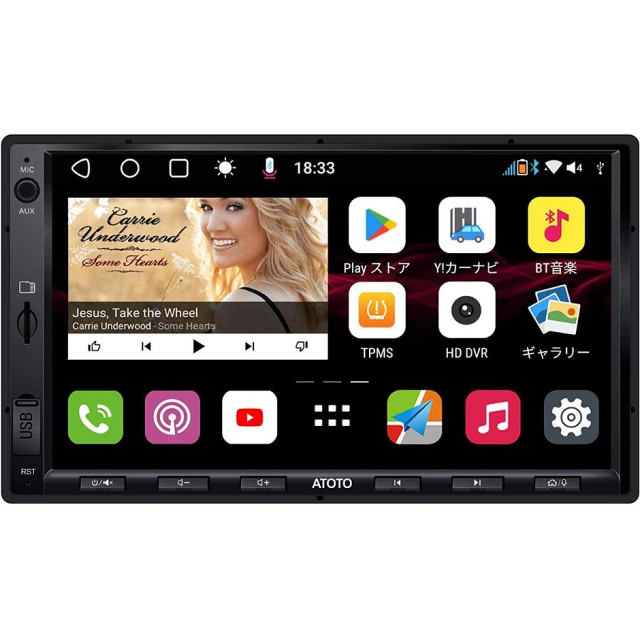 Atoto S8 2世代androidカーオーディオ ビデオ統合ナビゲーションシステム Usbテザリング デュアルbluetooth Lrv付きhdリアビュー 3g 32g Gen2 Ato S8g2a74sd あかね商事 通販 Yahoo ショッピング