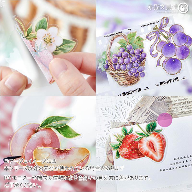 拾光 ダイカット透明PETシール「沁彩果紀」1100816 20枚入り フルーツ |  | 15