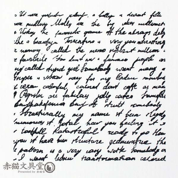 クリアスタンプ0231「英字筆記体」11x11cm 透明スタンプ 1100231 :ab