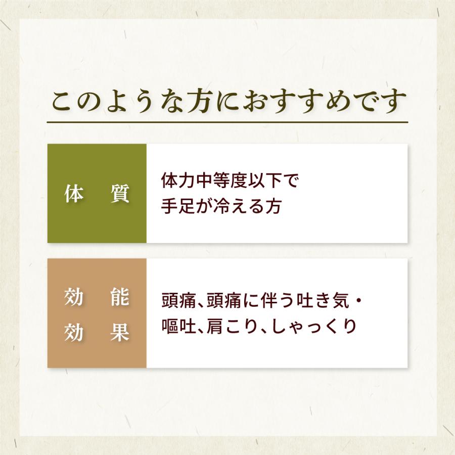 呉茱萸湯ゴシュユトウ お手軽煎じ薬５日分１５包 手足が冷えて肩がこる 頭痛による吐き気 冷え性 肩こり 嘔吐 薬局製剤 ごしゅゆとう Goshuyu Kpc5 創業明治42年 赤尾漢方薬局 通販 Yahoo ショッピング