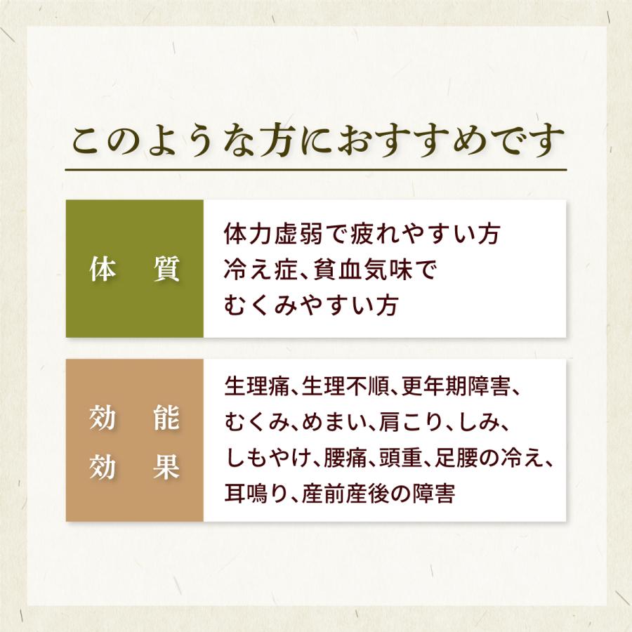 当帰芍薬散 トウキシャクヤクサン 煎じ薬 30日分 貧血気味の人の冷え症 生理痛 生理不順 不妊症 肩こり 更年期障害 薬局製剤 とうきしゃくやくさん｜akaokanpou｜02