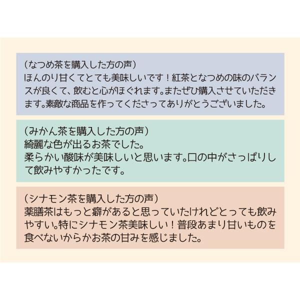 薬膳茶ギフト お試しセット（２個入り） プレゼント 贈り物 大棗茶 陳皮茶 桂皮茶 山査子茶 蘇葉茶 薄荷茶 紅茶｜akaokanpou｜09