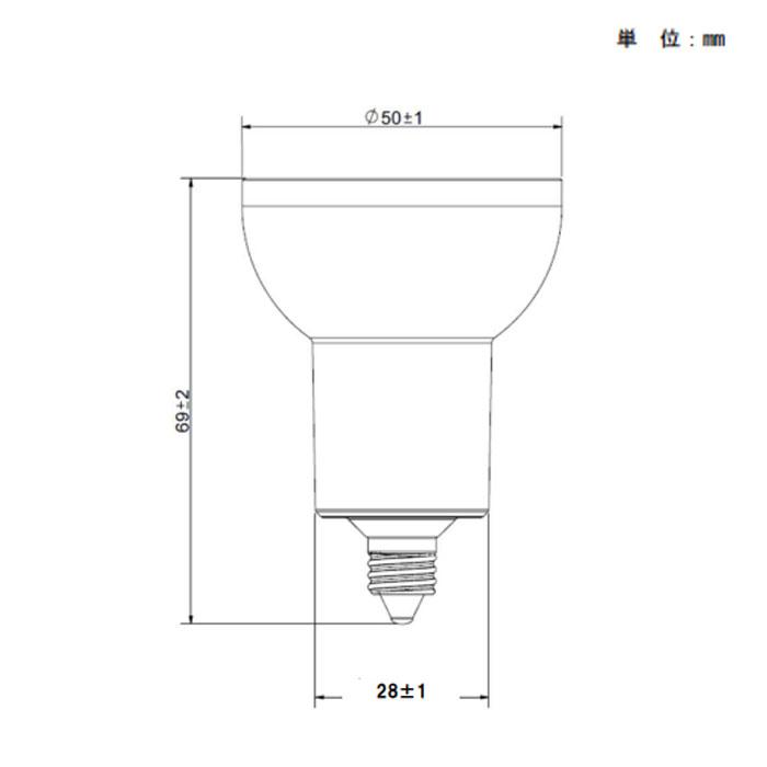 Panasonic - LDR3LME11 パナソニック LED白熱電球 ハロゲン白熱電球印字機Φ50 60W形好いかげんに 白熱電球色 口金E11 中角 10個仕かける LDR3L-M-E11
