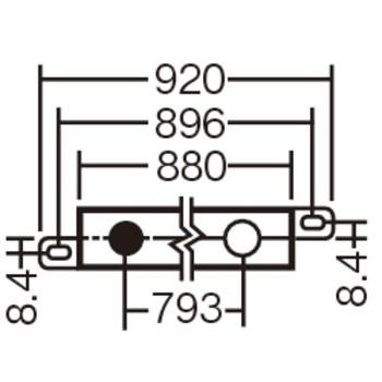 LSEB9023LB1 パナソニック ベーシックラインライト LGB50068LB1相当品 壁面・天井面・据置取付 L900タイプ 電球色 調光可能｜akari-denzai｜03