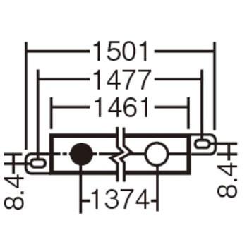 LSEB9029LB1 パナソニック ベーシックラインライト LGB50074LB1相当品 壁面・天井面・据置取付 L1500タイプ 電球色 調光可能｜akari-denzai｜04