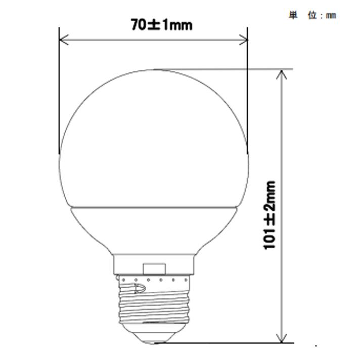 Panasonic（パナソニック） LDG6LG70W LED電球 ボール電球タイプ 60W形