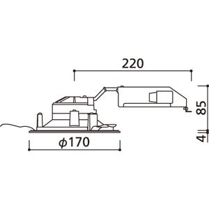 OD361316BCR オーデリック ダウンライト 埋込穴Φ150 白熱灯器具100W相当 電球色〜昼光色 Bluetooth調光・調色可能 ブラック_2