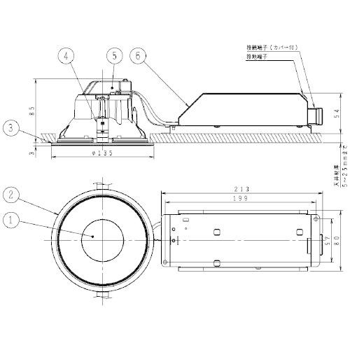 コイズミ照明AD1012W50 LEDダウンライト 昼白色5000K 6台セット コイズミ照明 AD1012W50 ダウンライト 埋込穴Φ125 FHT32W相当 昼白色