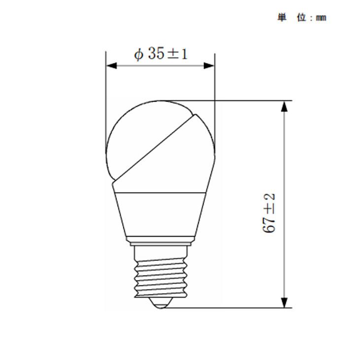 Panasonic（パナソニック） LDA6DE17BH LED電球 小形電球タイプ 斜め