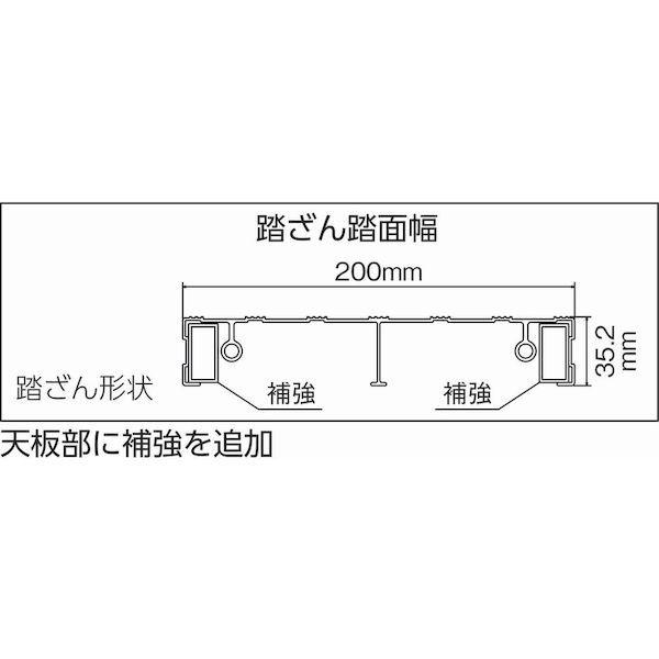 トラスコ中山 TRUSCO TSF-256 直送 代引不可 作業用踏台 アルミ製・高強度タイプ ２段 TSF256_1