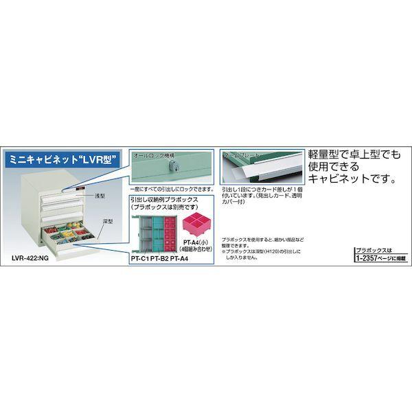トラスコ中山（TRUSCO） ［LVR-542GN］ ミニキャビネット緑３９２×４１２×５４０ＬＶＲ LVR542GN_1
