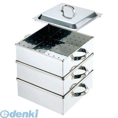 18-8ステンレス　角蒸し器　2段　50㎝ 角蒸器 2段 業務用 18-8（ステンレス） 45cm 18-8 業務用角蒸器 42cm 2