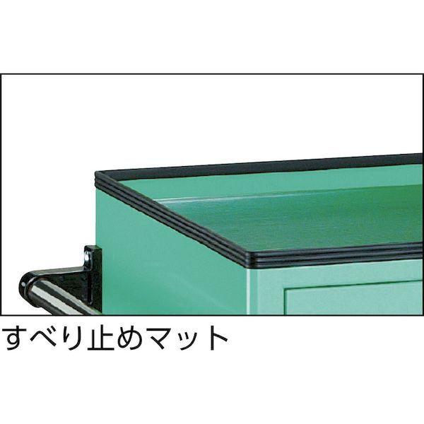 【個人宅配送不可】ＴＲＵＳＣＯ NTS403NYG 直送 代引不可 ツールワゴン ６００Ｘ４００ＸＨ８８０ 引出・幕板付 ヤンググリーン_2