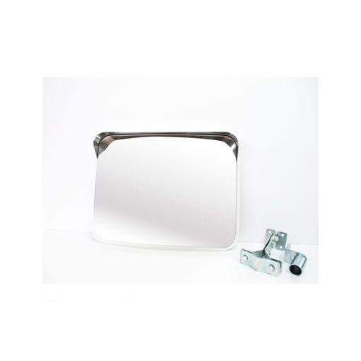 信栄物産 ［S-2W］ ステンレスミラー　角　２２５×３２０ミリ　枠色：白 S2W