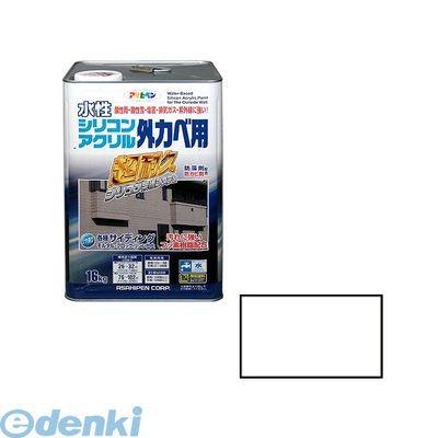 アサヒペン　［4970925452702］　アサヒペン　水性シリコンアクリル外かべ用　ホワイト　ポイント5倍　１６ＫＧ