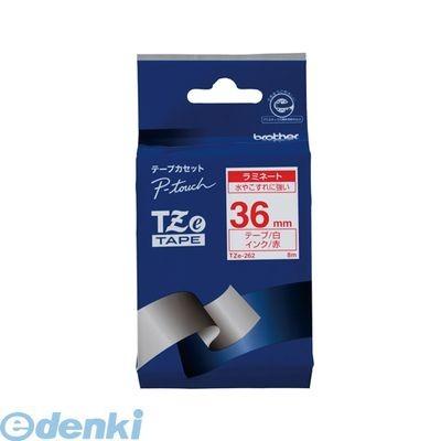 ブラザー販売 ［TZE-262］ ピータッチテープ３６ｍｍ白／赤【１巻８ｍ】 TZE262 ポイント5倍｜akarica