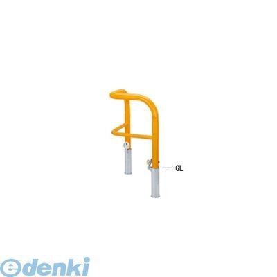 【個人宅配送不可】帝金（Teikin）［82R-PK3(W)］ 「直送」【代引不可・他メーカー同梱不可】 スチール製バリカー　横型・コノ字型・アーチ型・U字型車止めポー