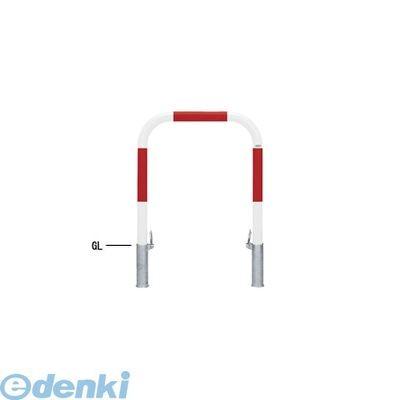 【個数：1個】帝金（Teikin）［Y82-P(R&W)］ 「直送」【代引不可・他メーカー同梱不可】 スチール製バリカー　横型・コノ字型・アーチ型・U